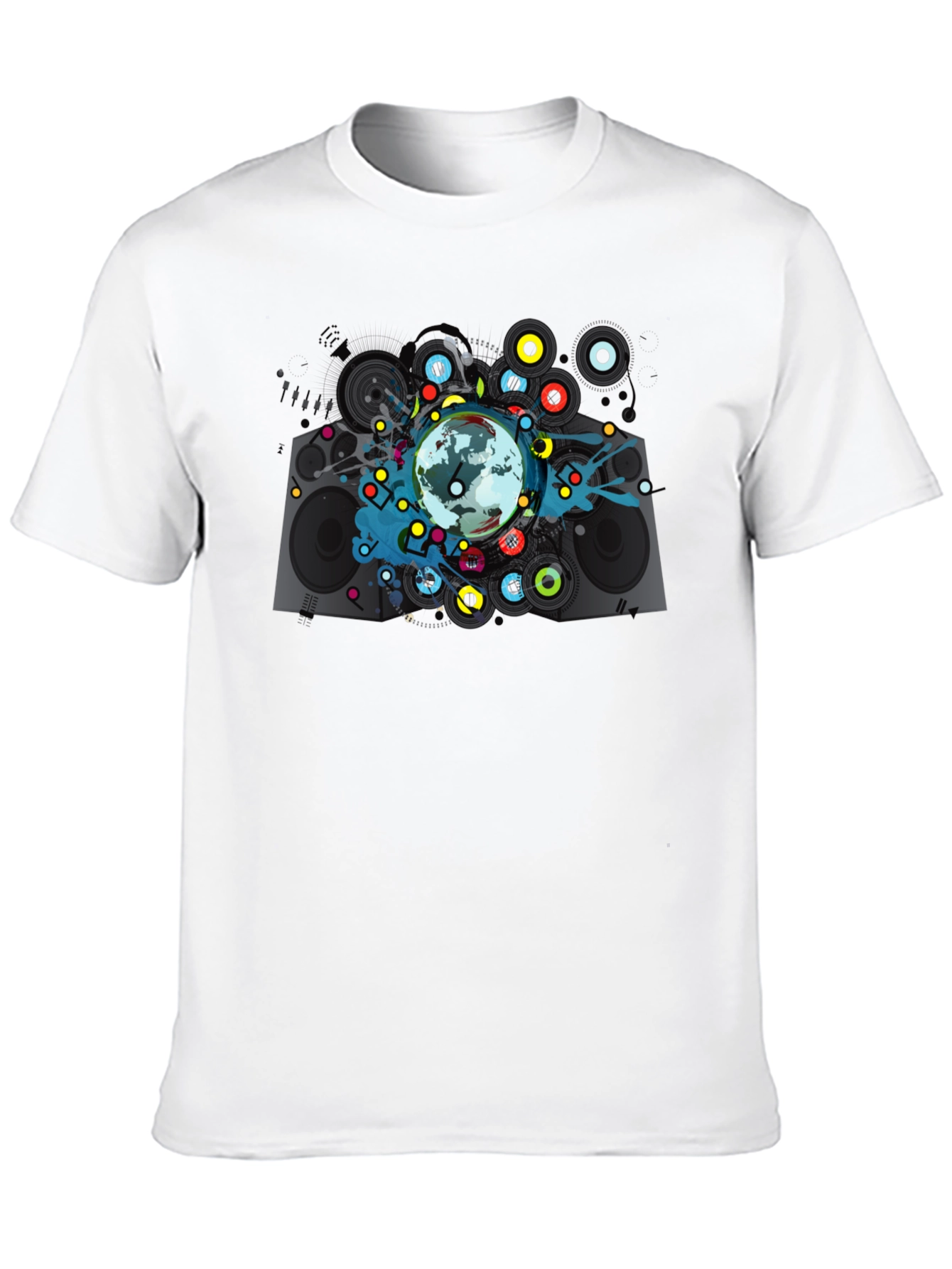 Global Beats Black Graphic Tee