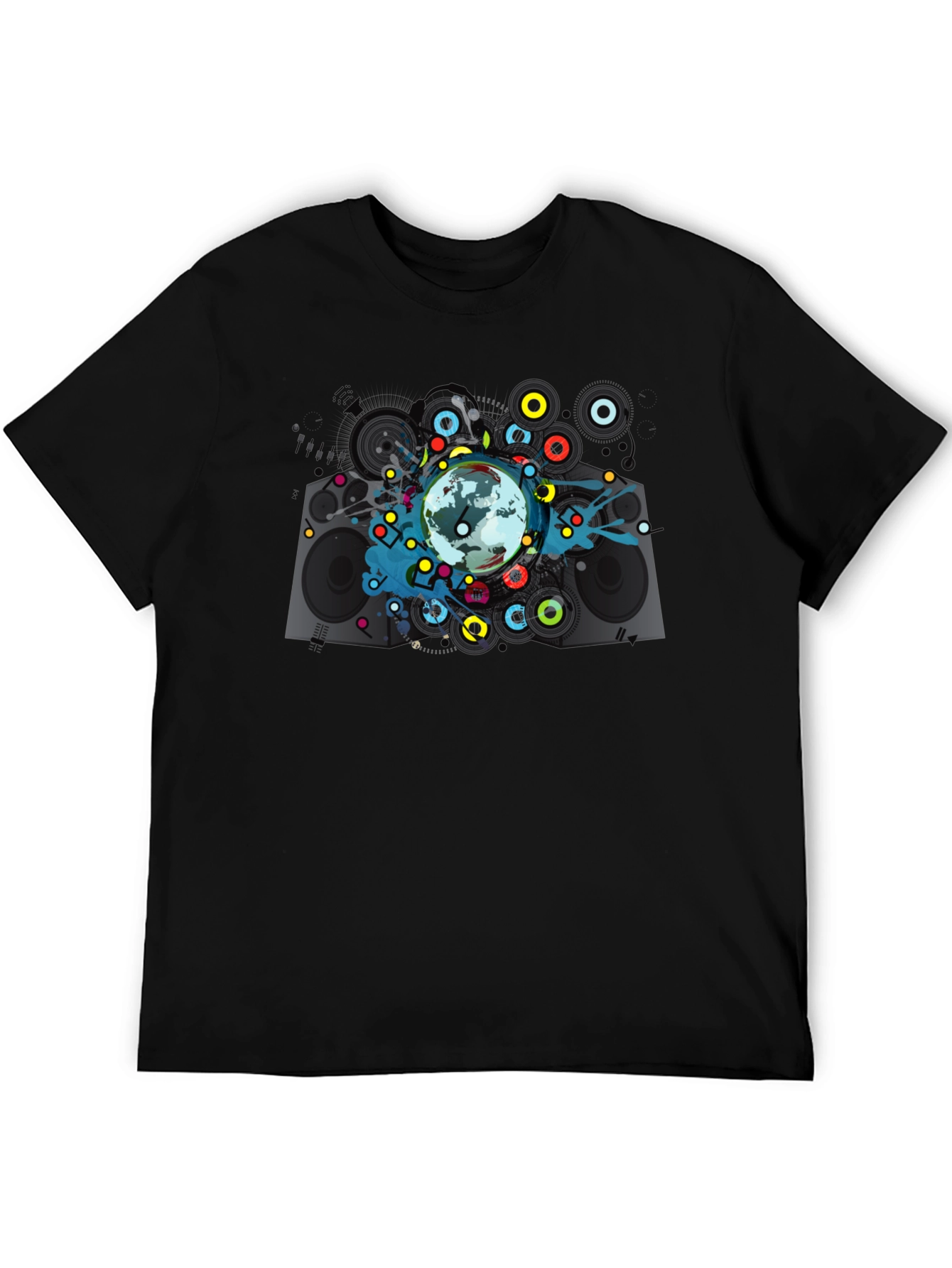 Global Beats Black Graphic Tee