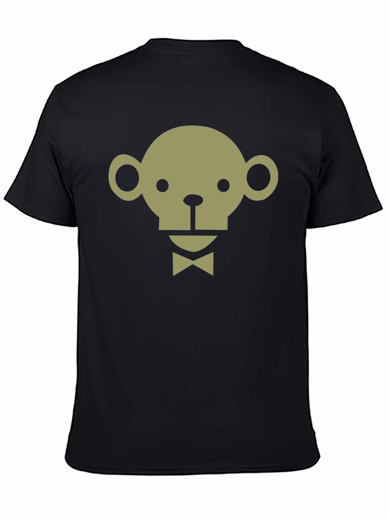 Monkey Face Bow Tie T-Shirt - Modern Geometric Design