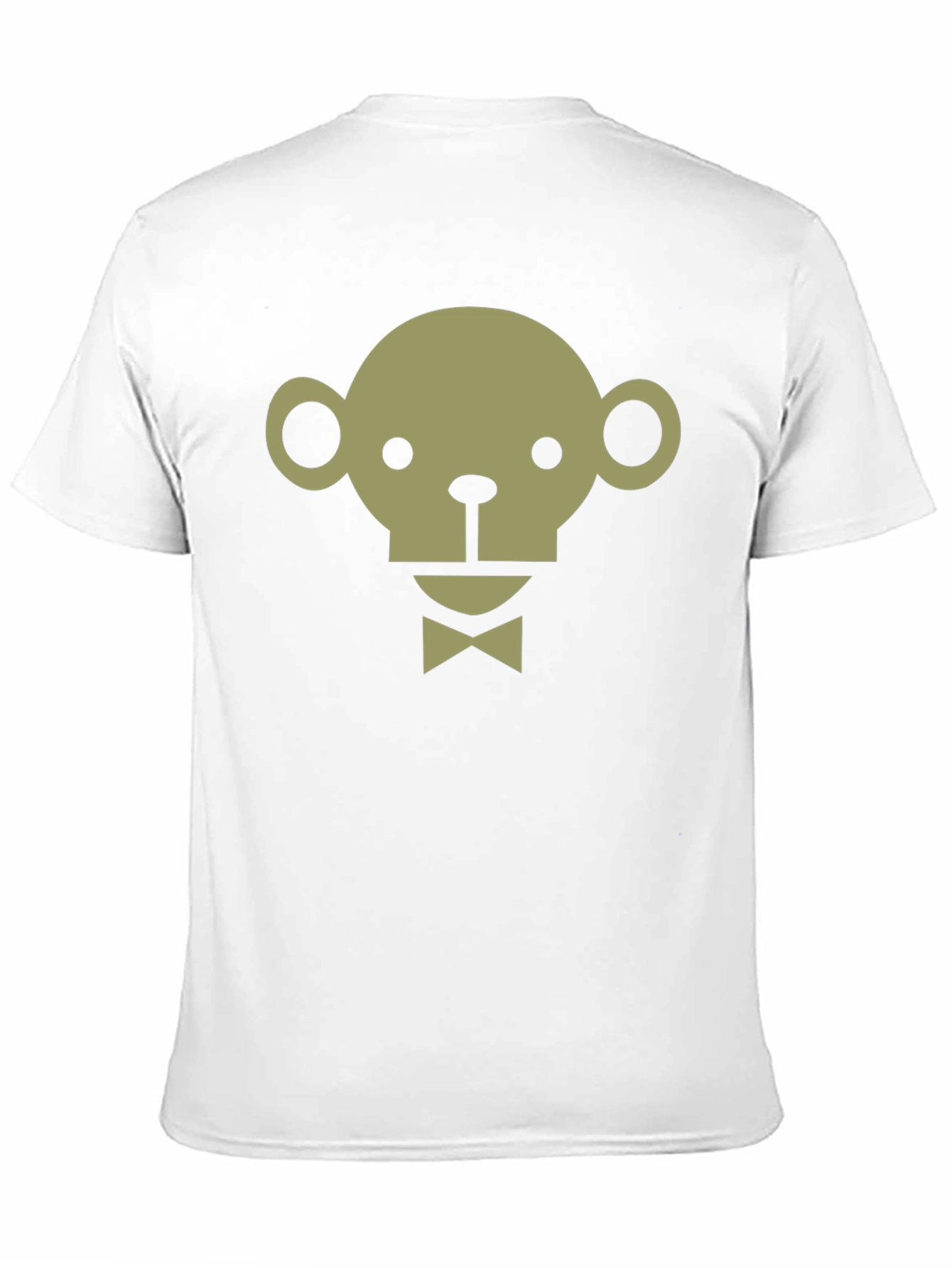 Monkey Face Bow Tie T-Shirt - Modern Geometric Design