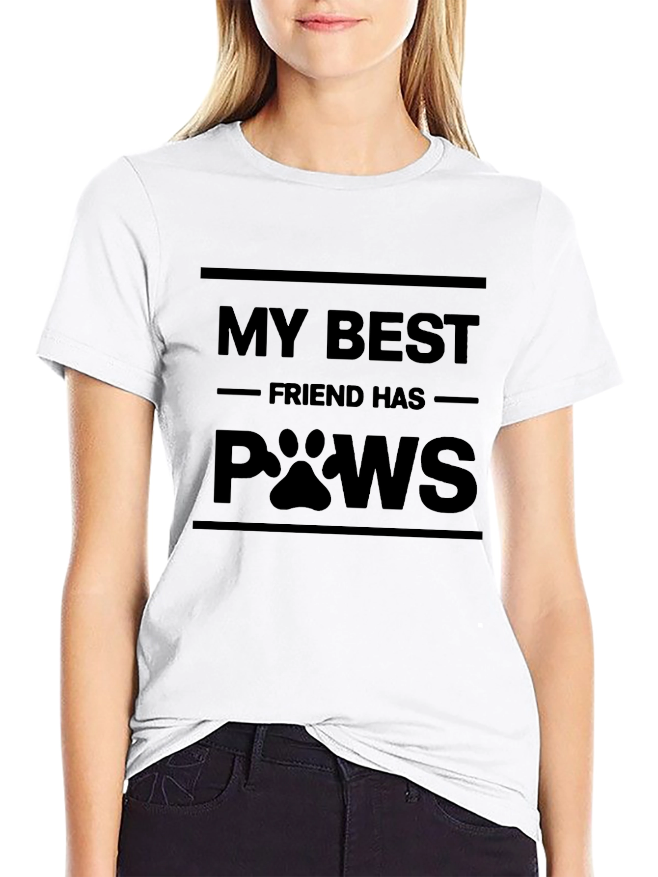 My Best Friend Has Paws Graphic T-Shirt