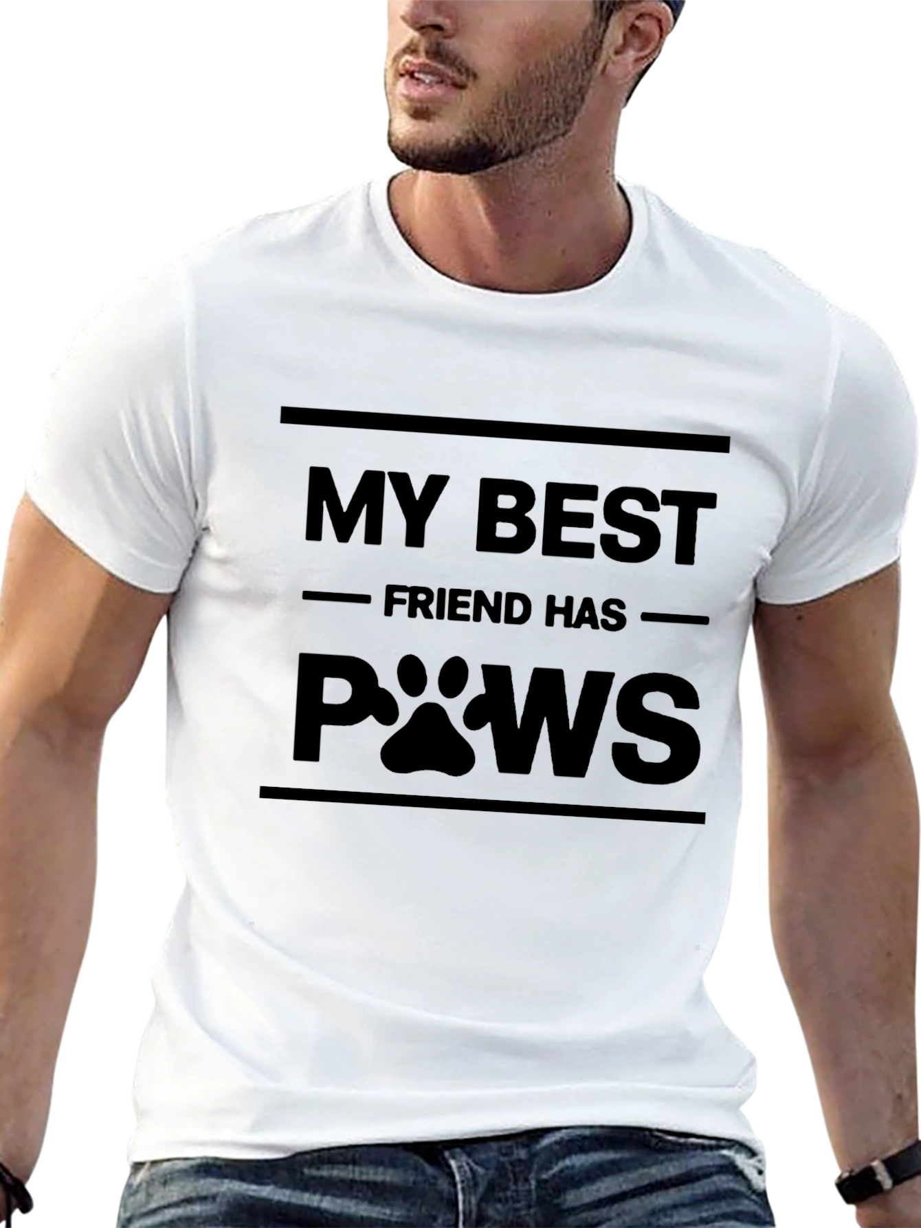My Best Friend Has Paws Graphic T-Shirt