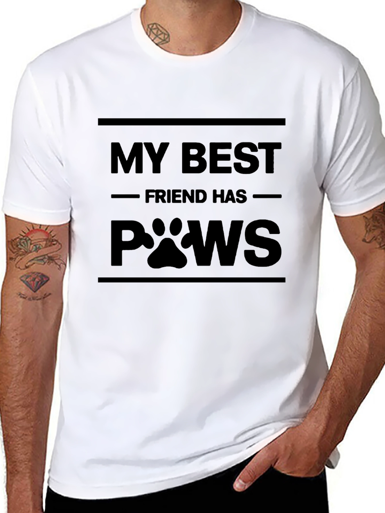 My Best Friend Has Paws Graphic T-Shirt
