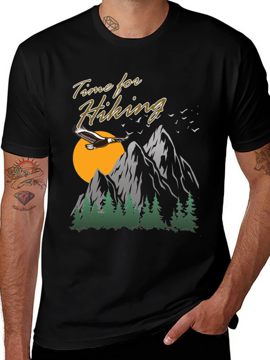 Time For Hiking Graphic Tee | Outdoor Adventure Shirt