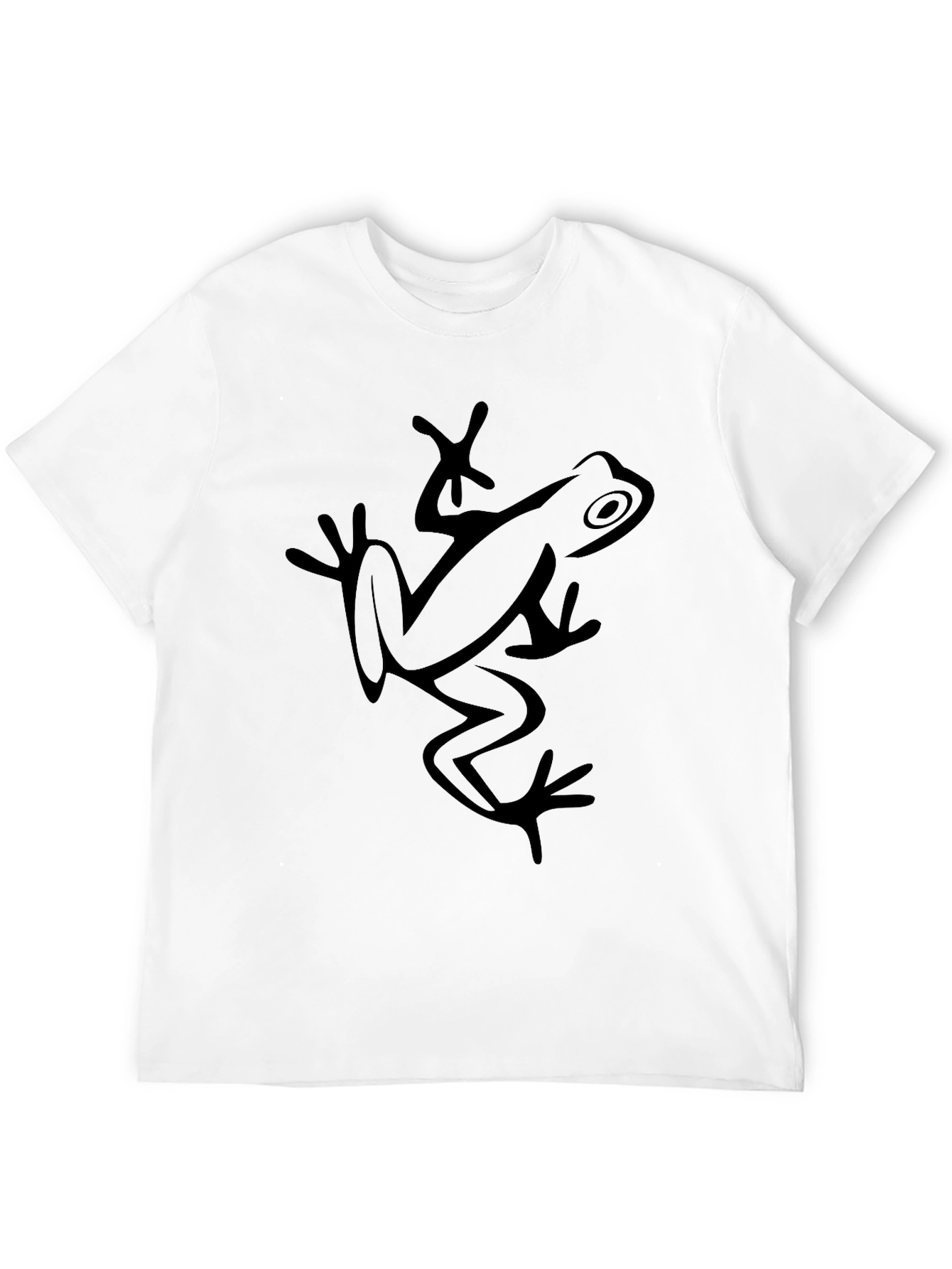Frog Graphic Tee - Black Cotton T-Shirt
