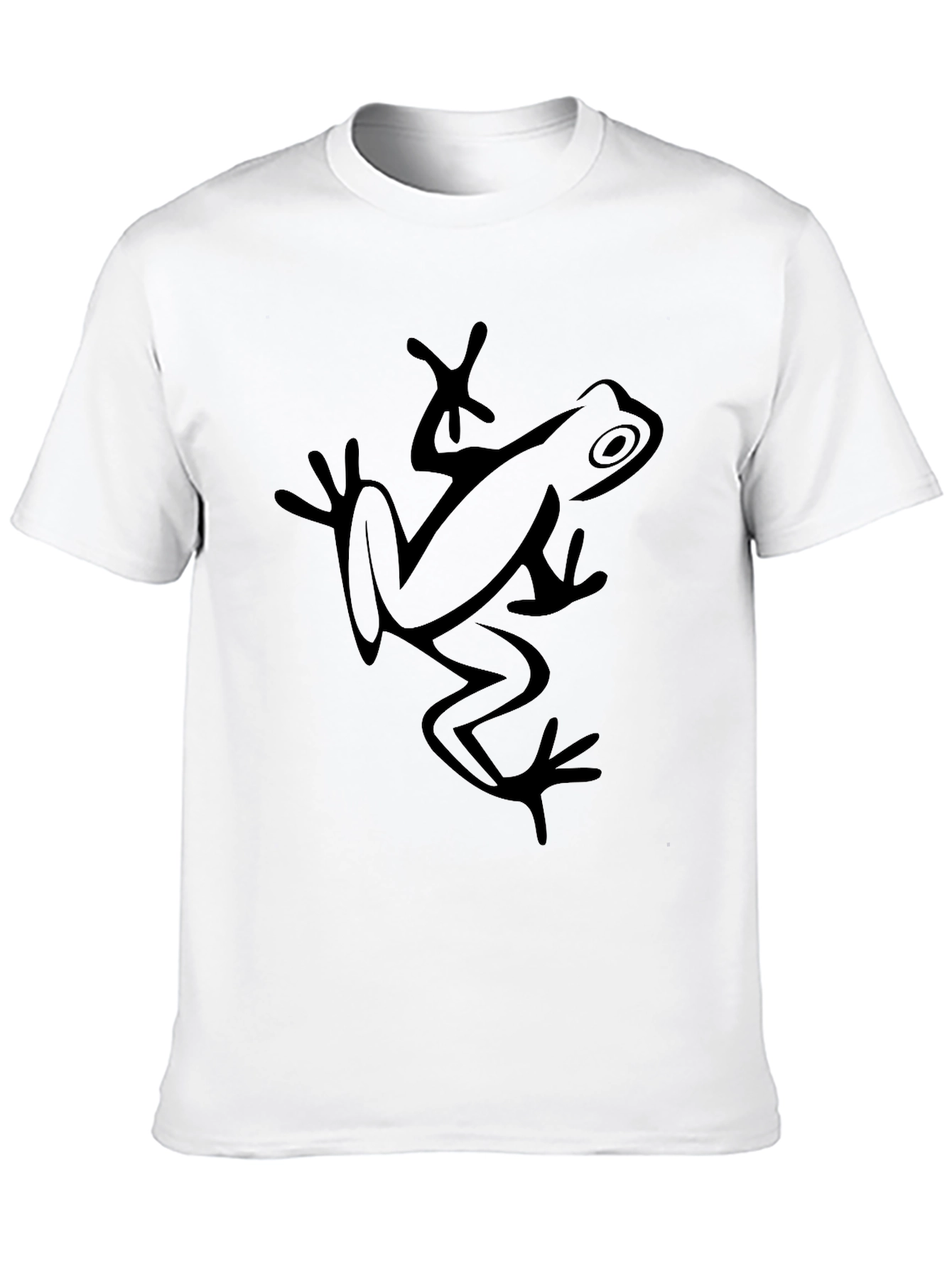 Frog Graphic Tee - Black Cotton T-Shirt