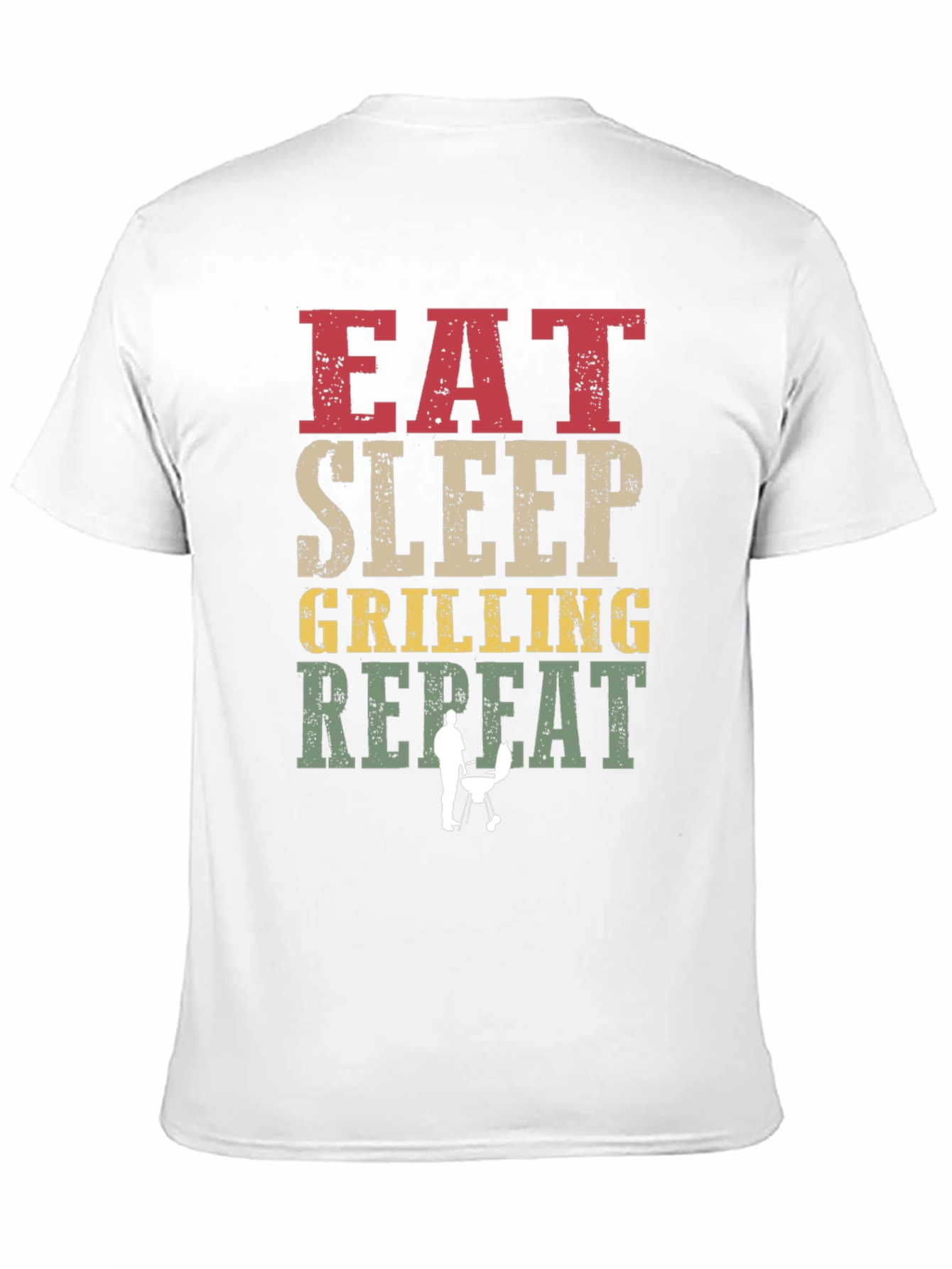 Eat Sleep Grilling Repeat T-Shirt - BBQ Lover Tee