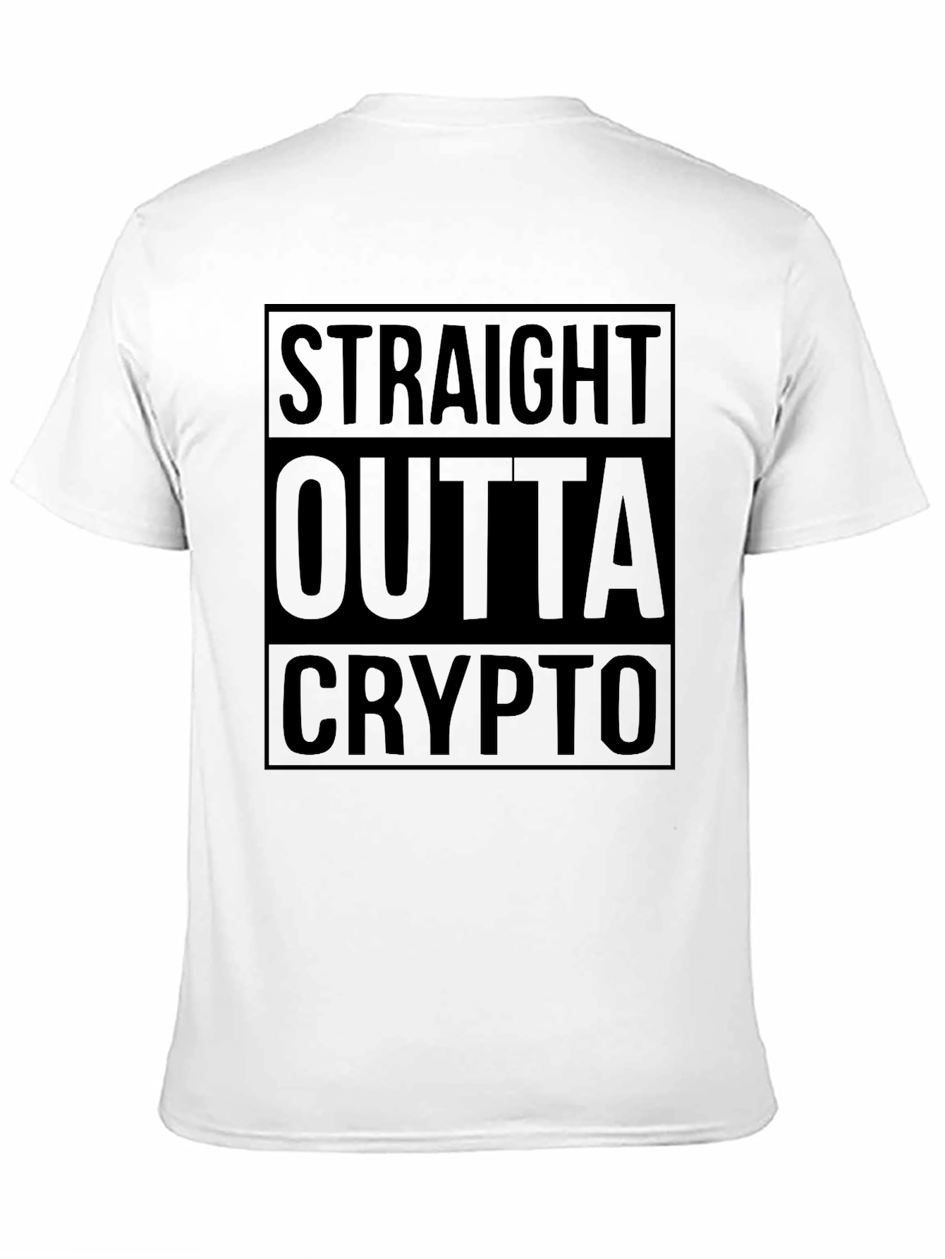 Straight Outta Crypto Black T-Shirt