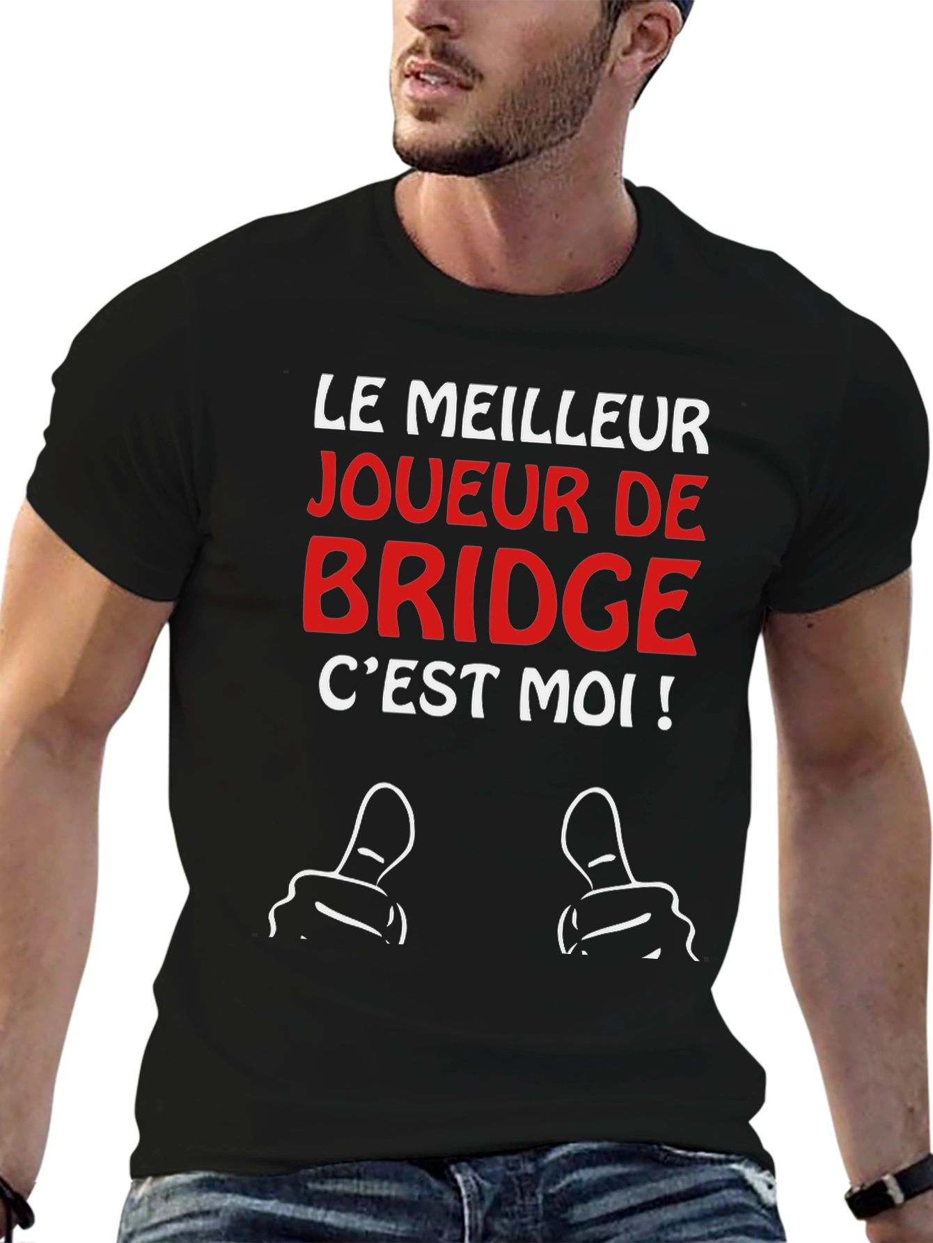 Funny Bridge Player T-Shirt - Le Meilleur