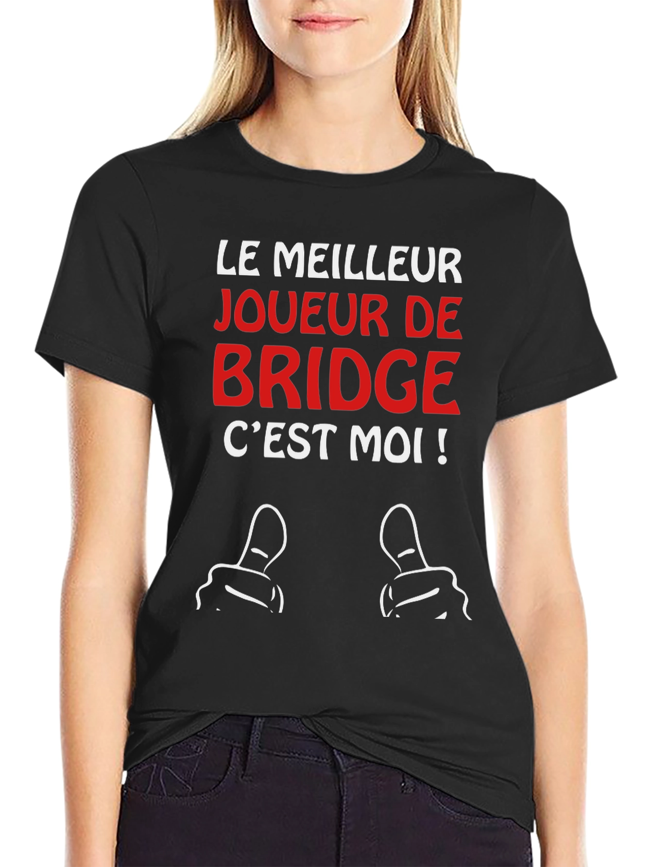Funny Bridge Player T-Shirt - Le Meilleur