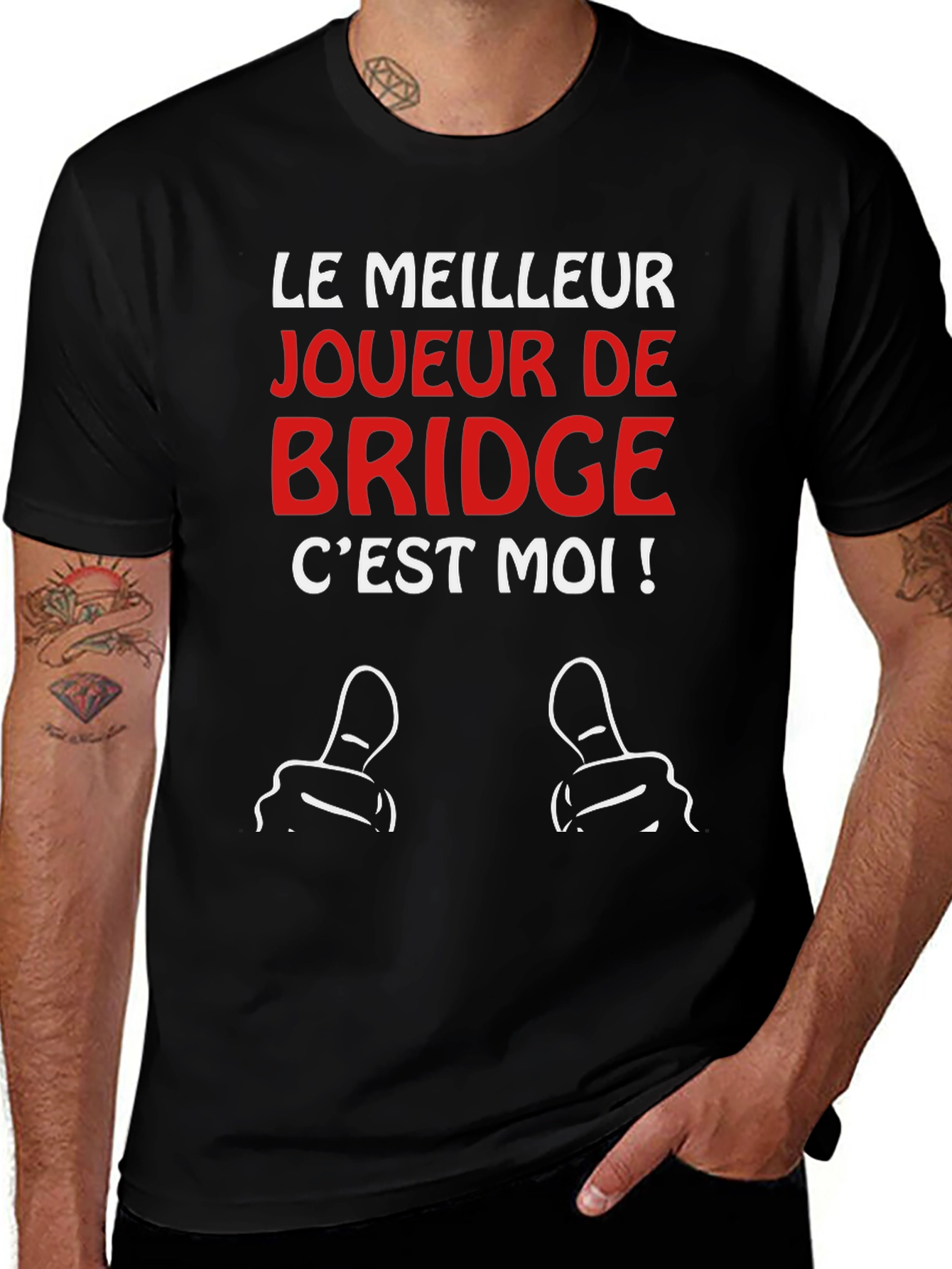 Funny Bridge Player T-Shirt - Le Meilleur