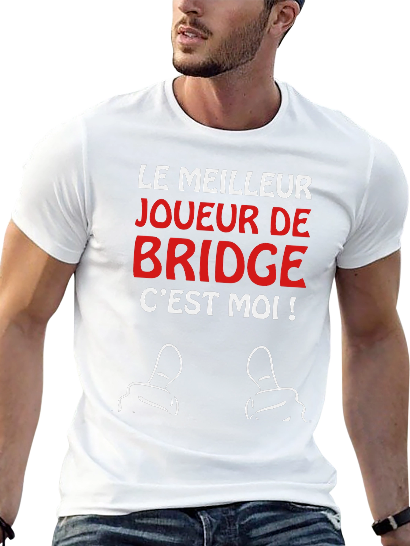 Funny Bridge Player T-Shirt - Le Meilleur
