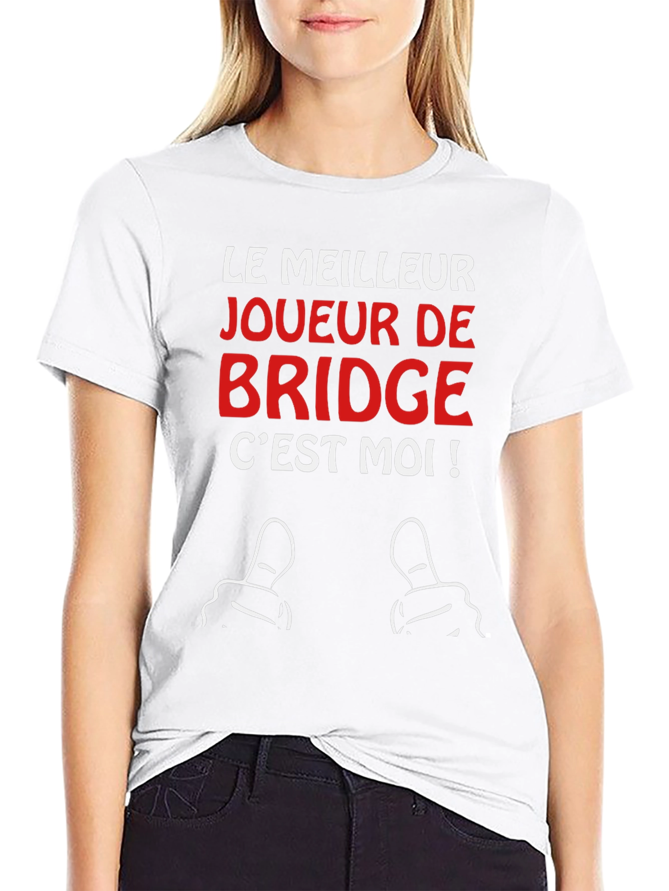 Funny Bridge Player T-Shirt - Le Meilleur
