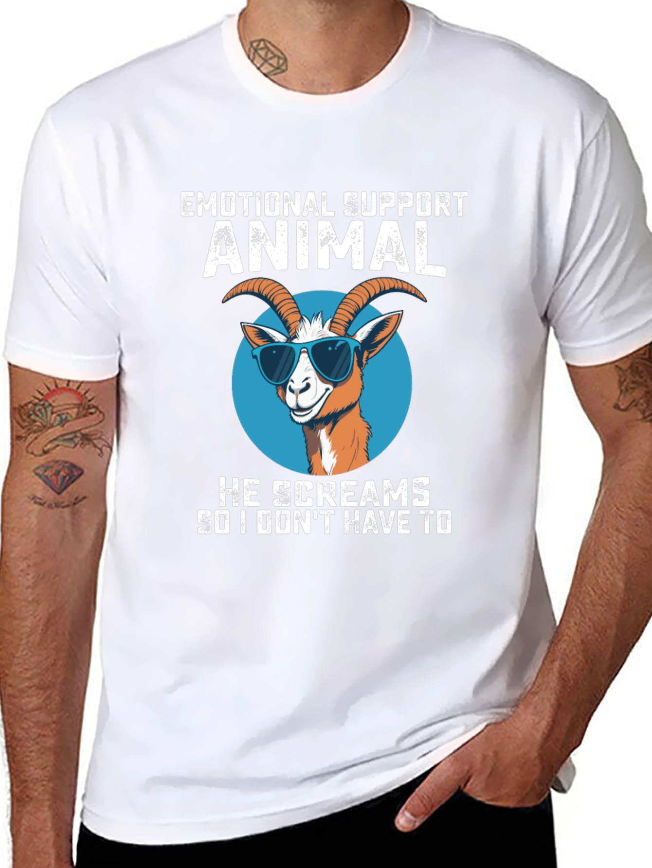 Emotional Support Animal Goat T-Shirt