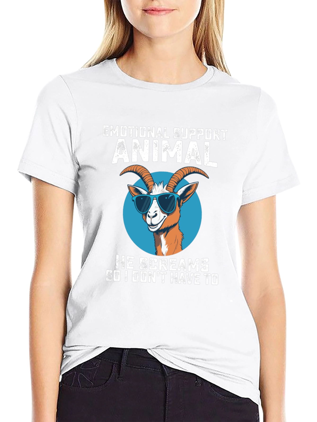 Emotional Support Animal Goat T-Shirt