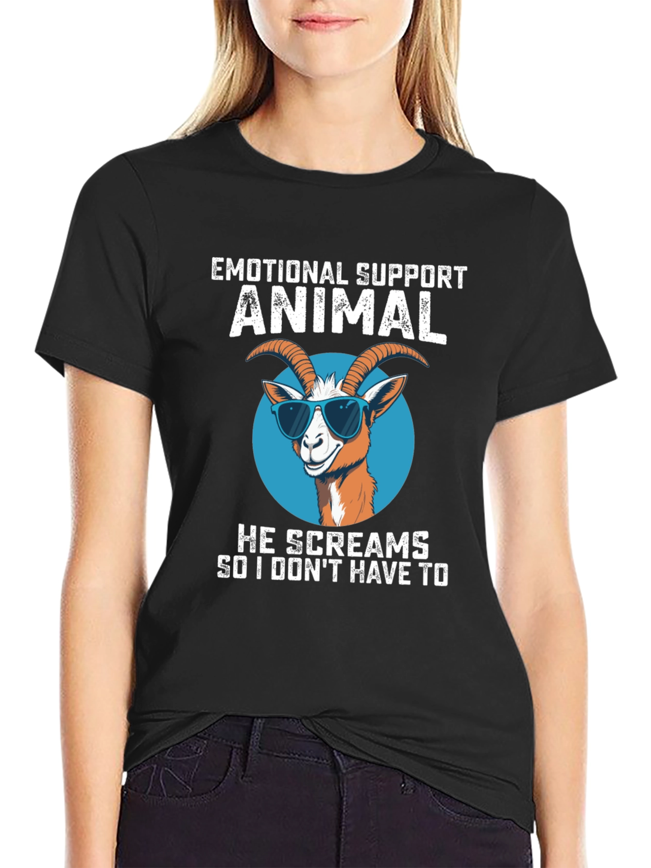 Emotional Support Animal Goat T-Shirt