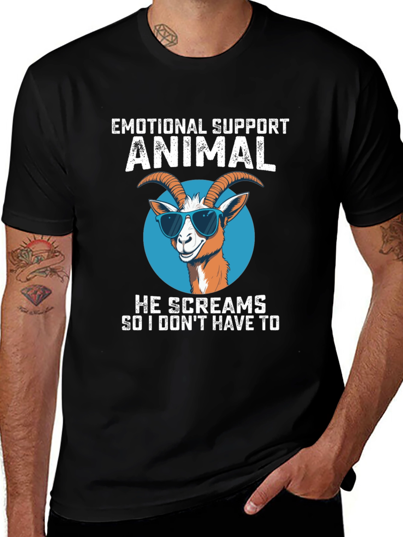 Emotional Support Animal Goat T-Shirt