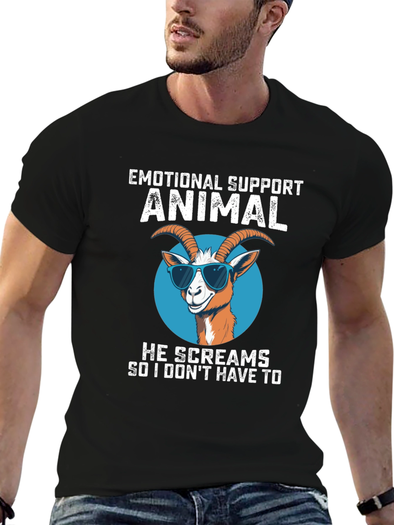 Emotional Support Animal Goat T-Shirt