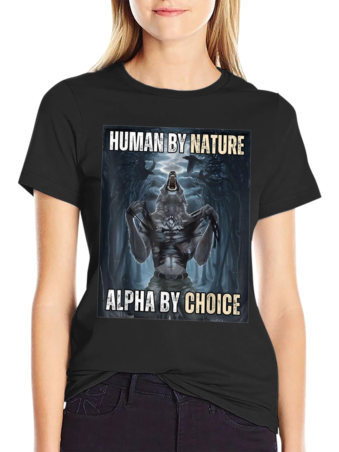 Human by Nature Alpha by Choice T-Shirt