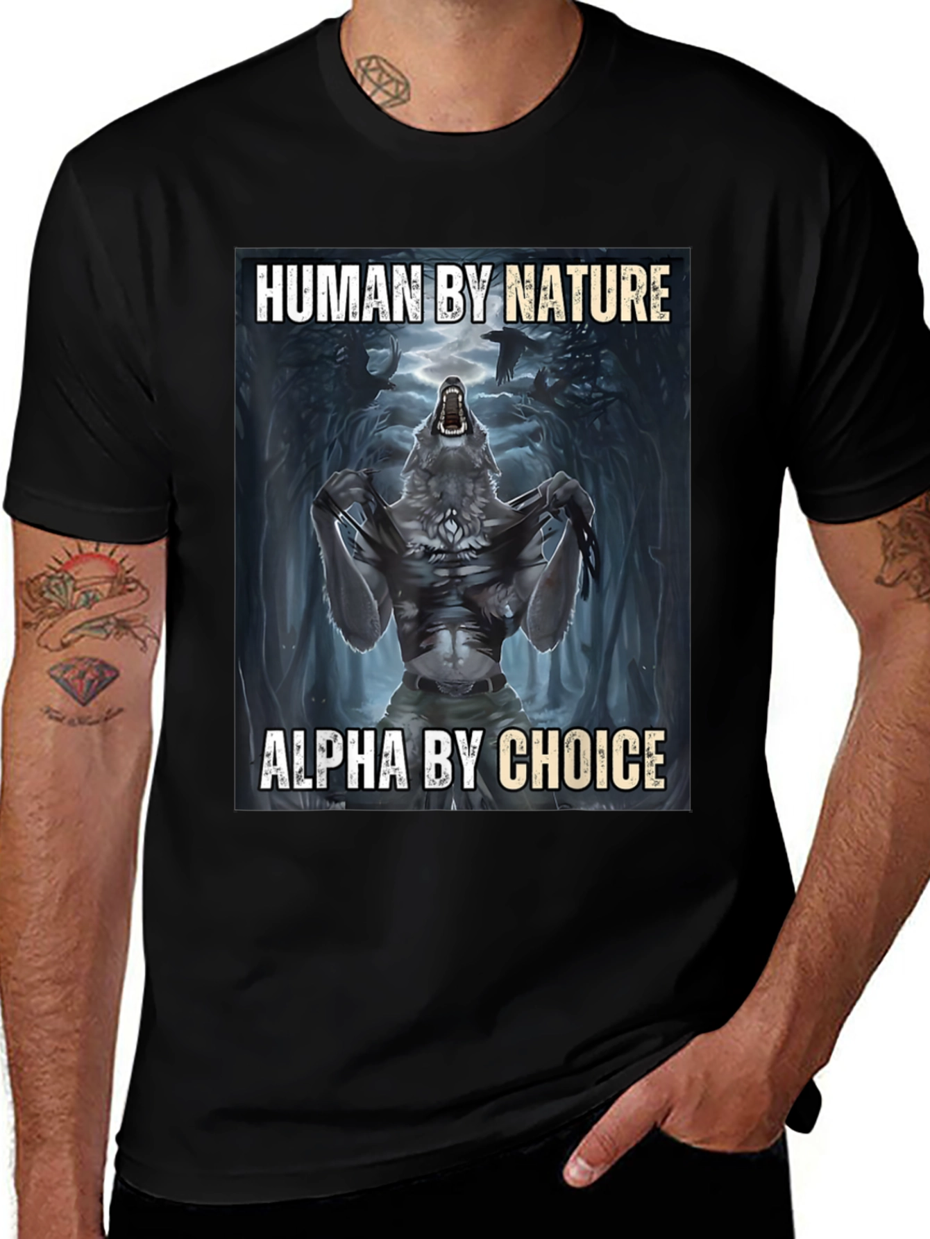 Human by Nature Alpha by Choice T-Shirt