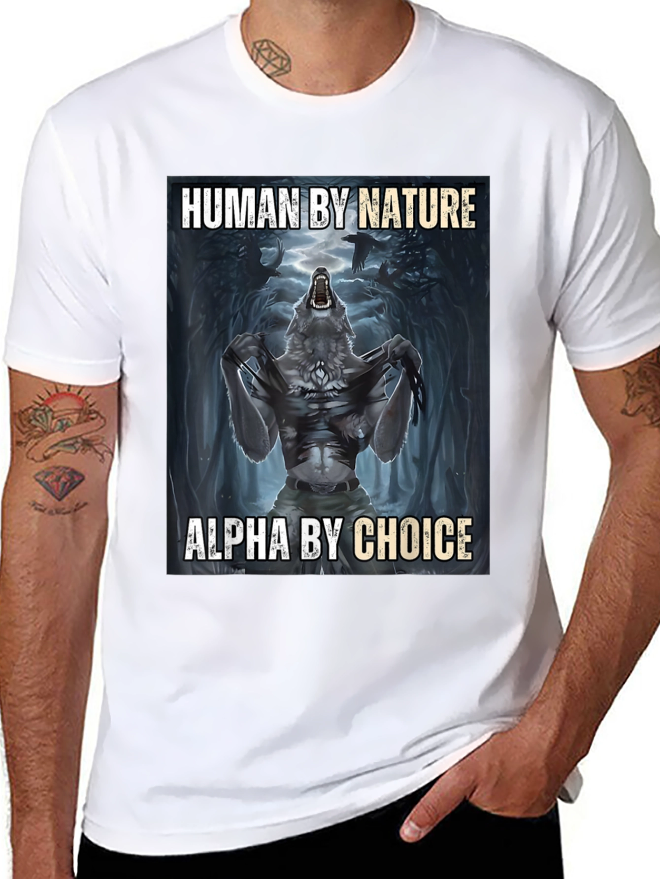 Human by Nature Alpha by Choice T-Shirt