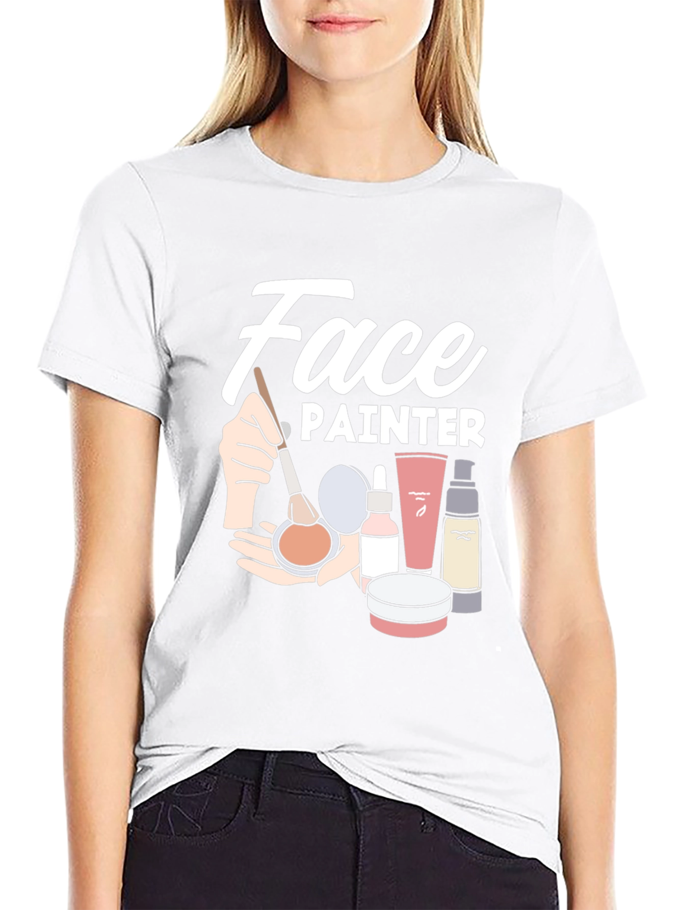 Face Painter Graphic Tee - Black Unisex T-Shirt