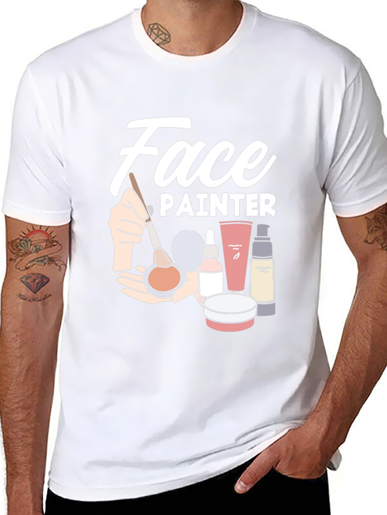 Face Painter Graphic Tee - Black Unisex T-Shirt