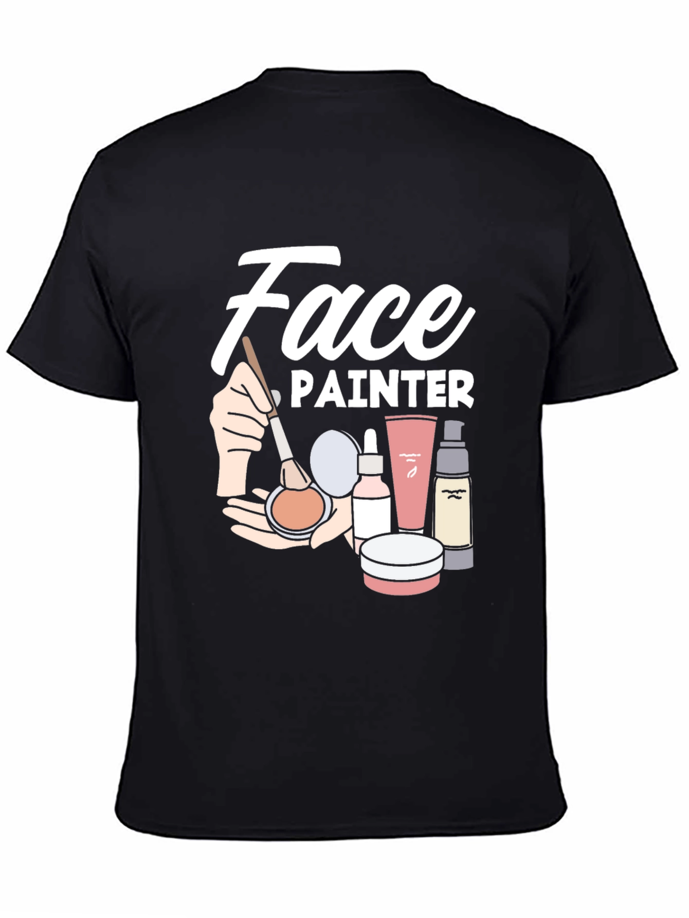 Face Painter Graphic Tee - Black Unisex T-Shirt