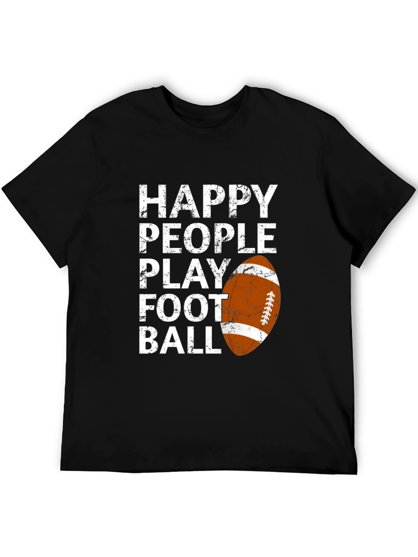 Happy People Play Football Graphic T-Shirt
