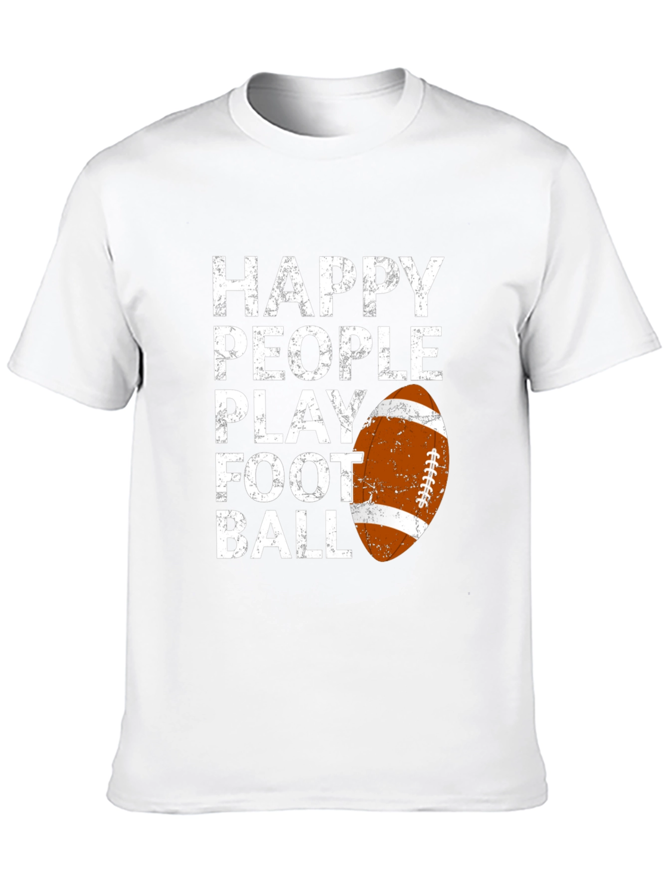 Happy People Play Football Graphic T-Shirt