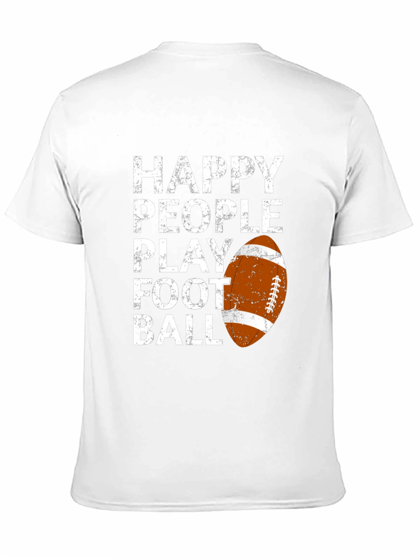 Happy People Play Football Graphic T-Shirt