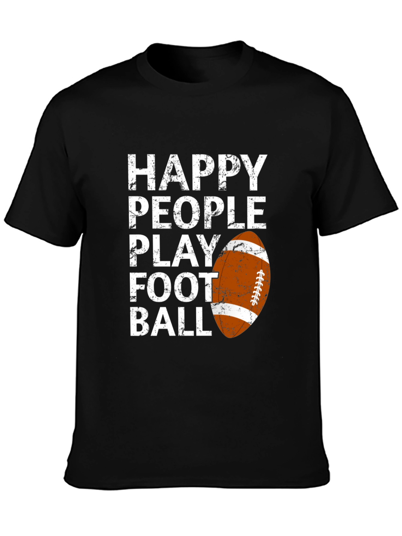 Happy People Play Football Graphic T-Shirt