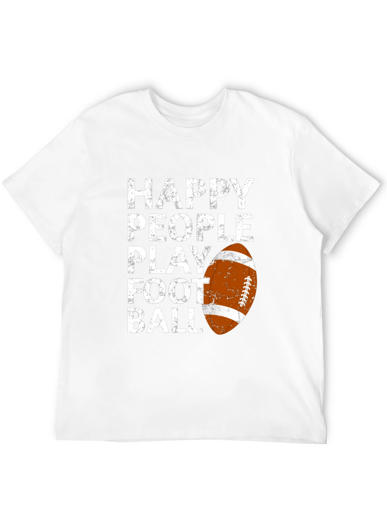 Happy People Play Football Graphic T-Shirt