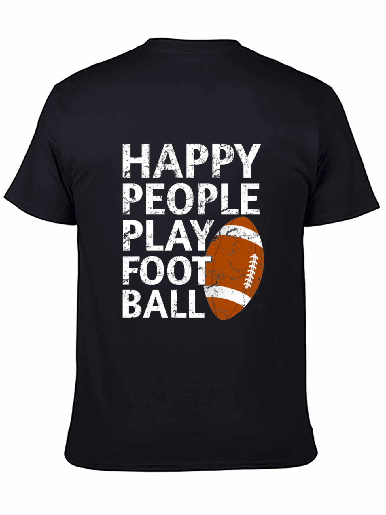 Happy People Play Football Graphic T-Shirt