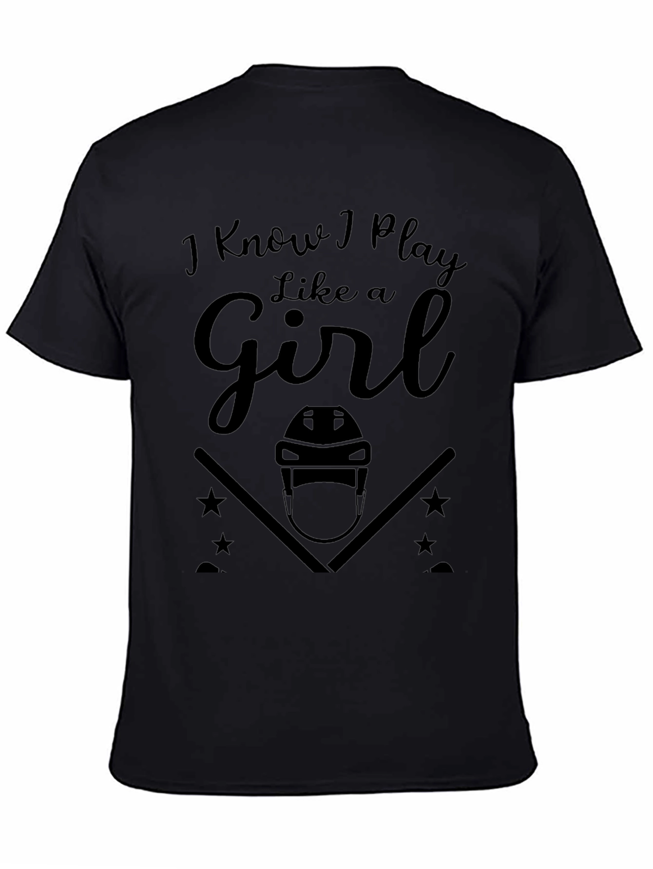 I Know I Play Like A Girl Hockey T-Shirt