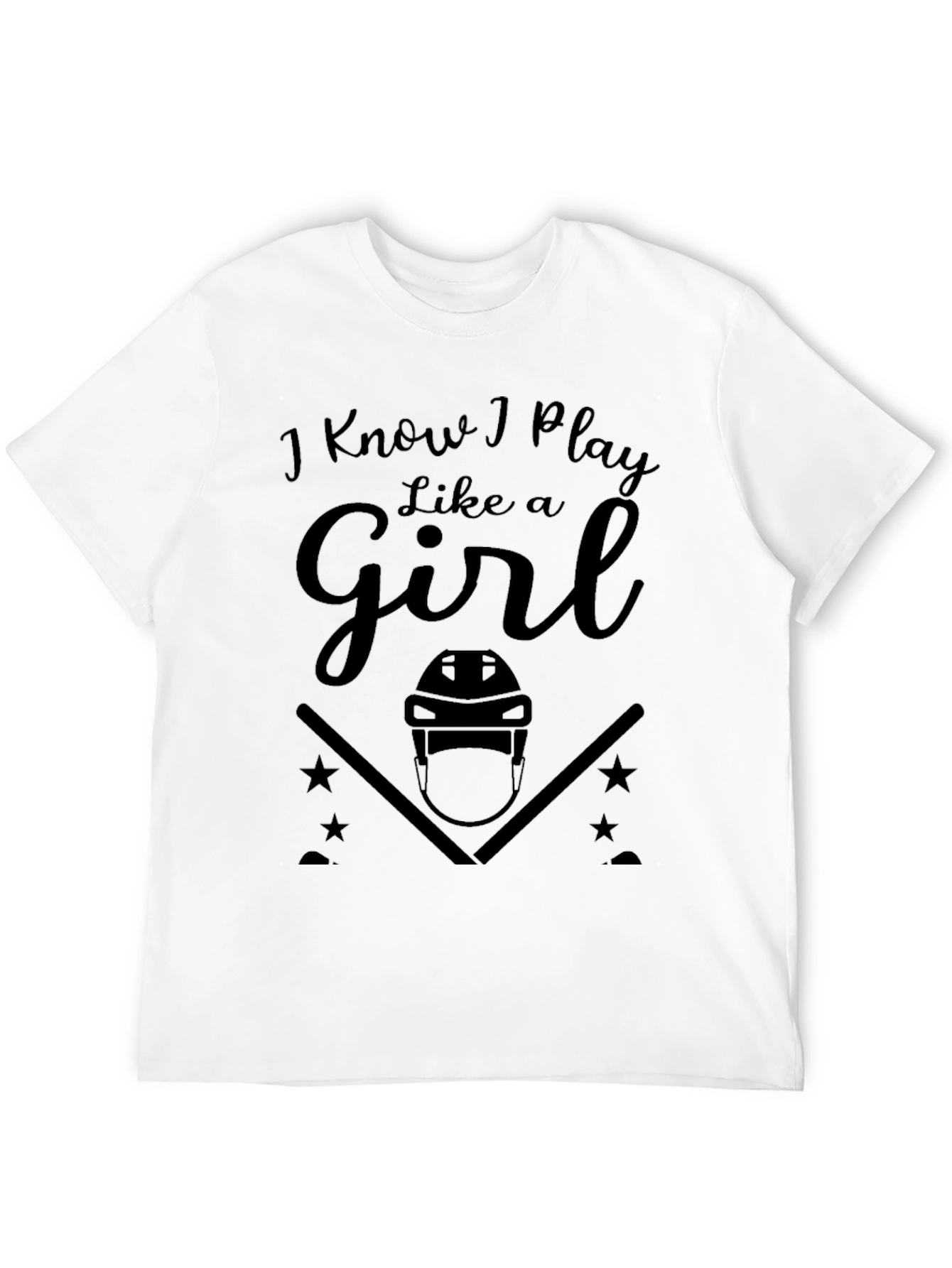 I Know I Play Like A Girl Hockey T-Shirt