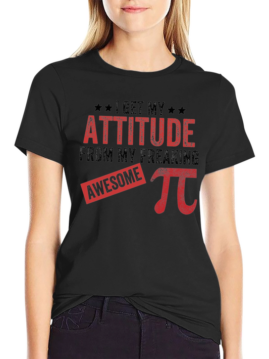 Awesome Pi Attitude Black T-Shirt