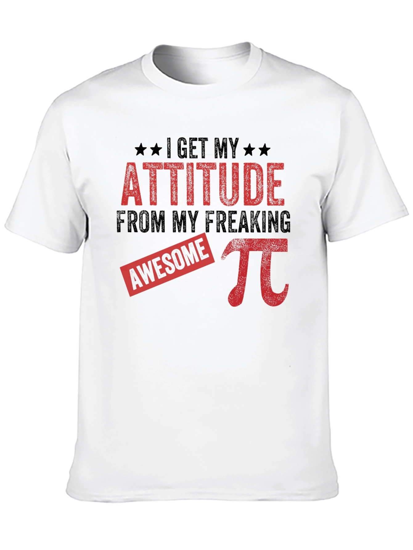 Awesome Pi Attitude Black T-Shirt