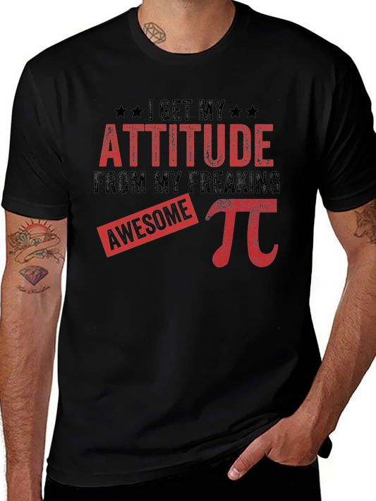 Awesome Pi Attitude Black T-Shirt