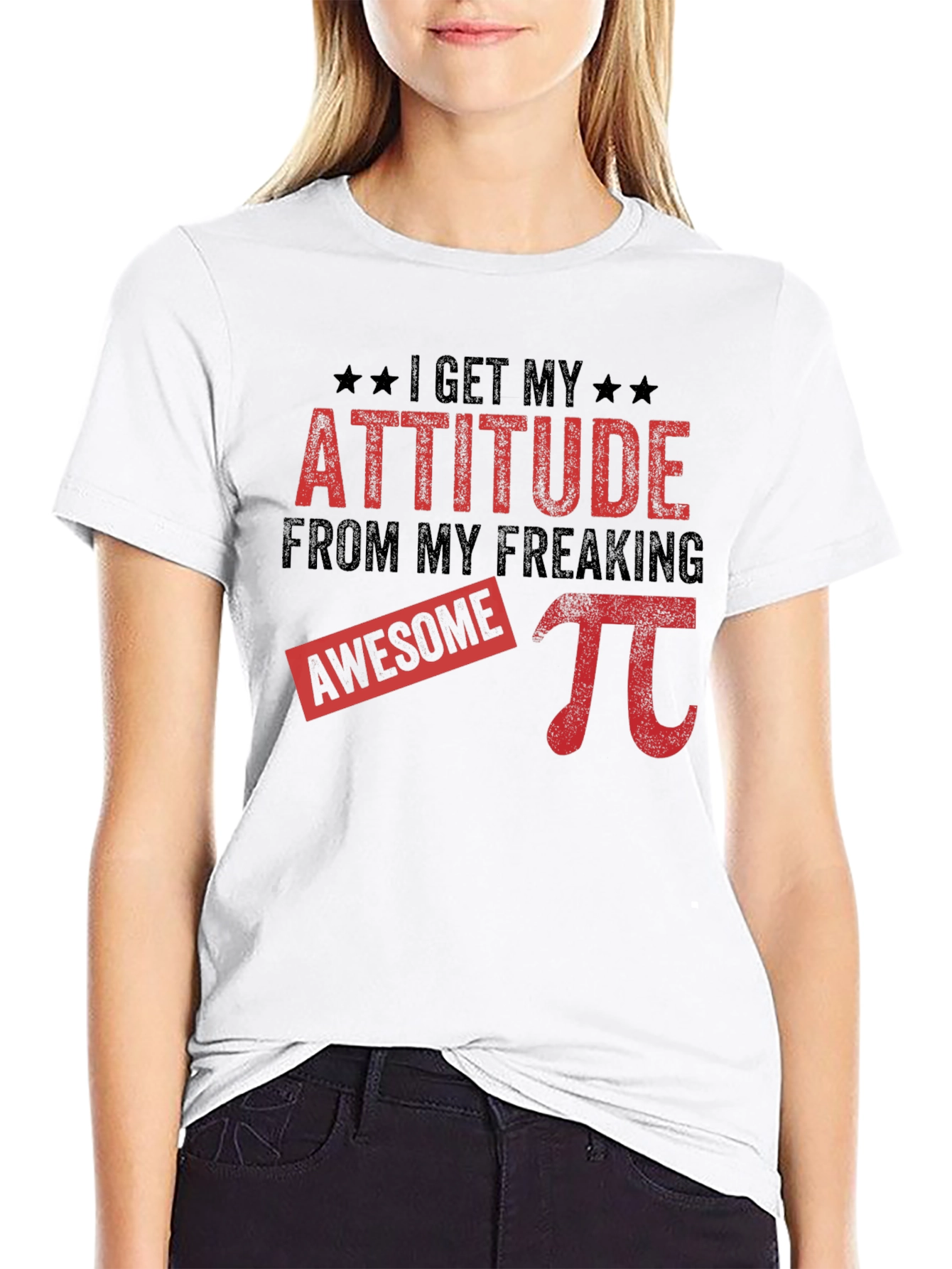 Awesome Pi Attitude Black T-Shirt