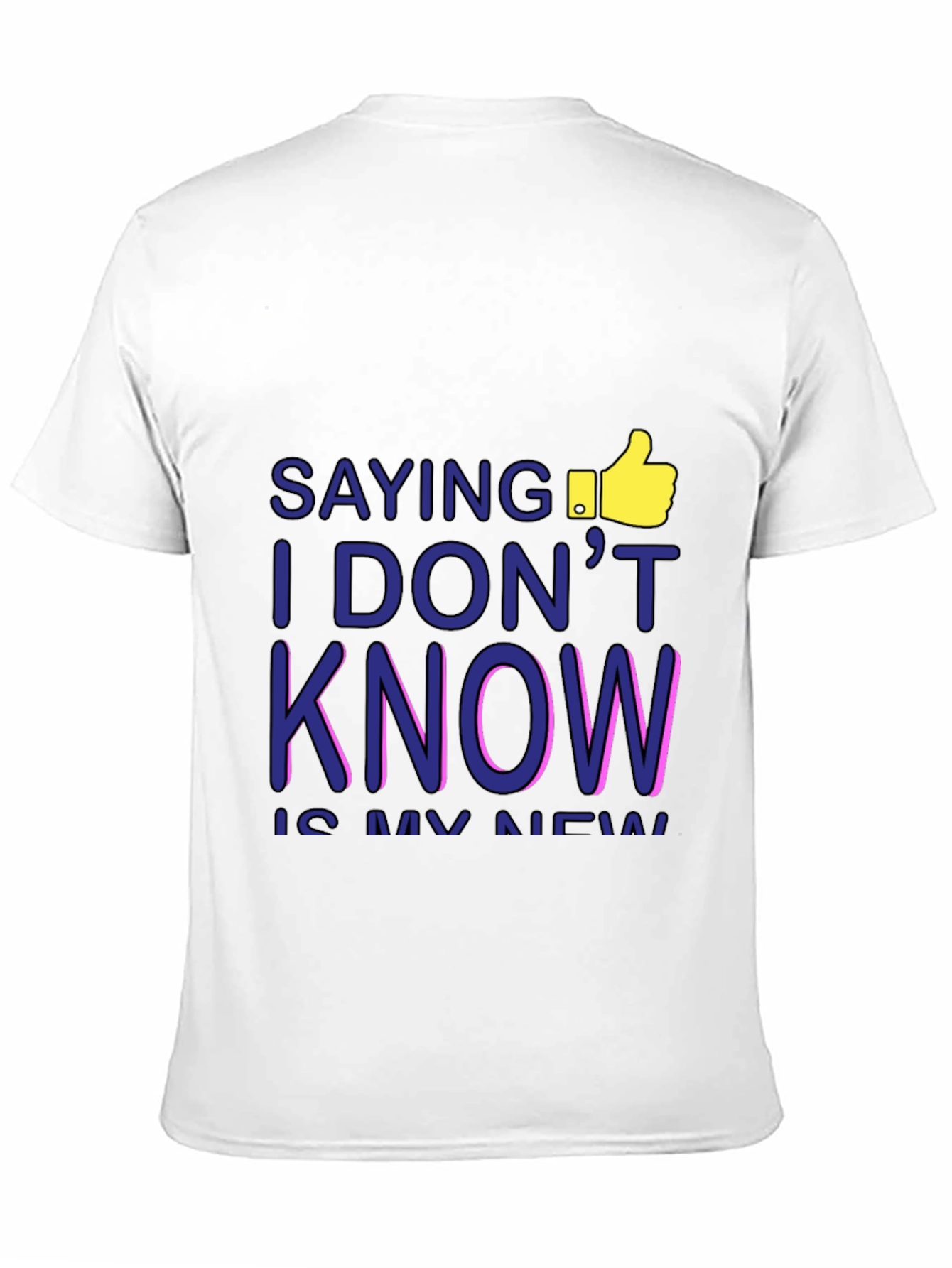 I DONT KNOW Mens Graphic Tee - Black T-Shirt