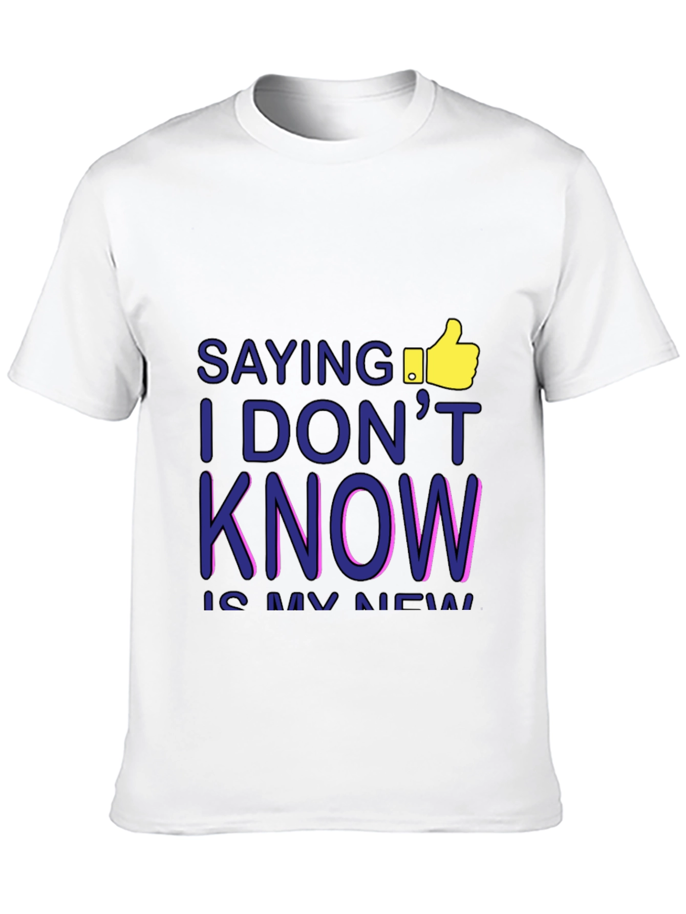 I DONT KNOW Mens Graphic Tee - Black T-Shirt