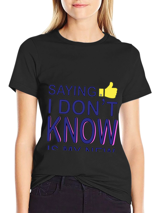 I DONT KNOW Mens Graphic Tee - Black T-Shirt