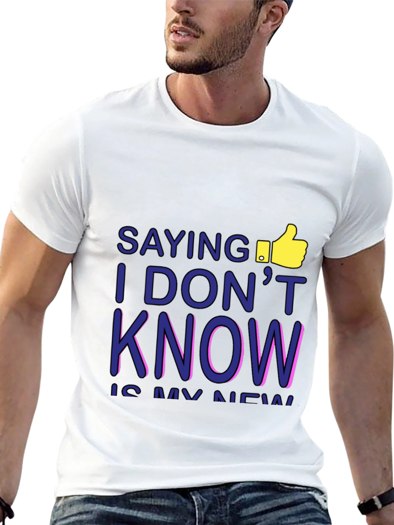 I DONT KNOW Mens Graphic Tee - Black T-Shirt