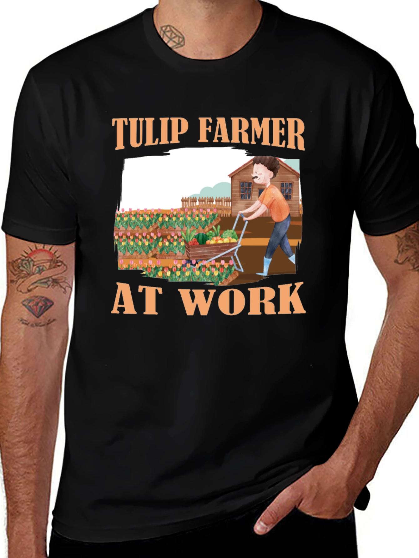 Tulip Farmer at Work T-Shirt