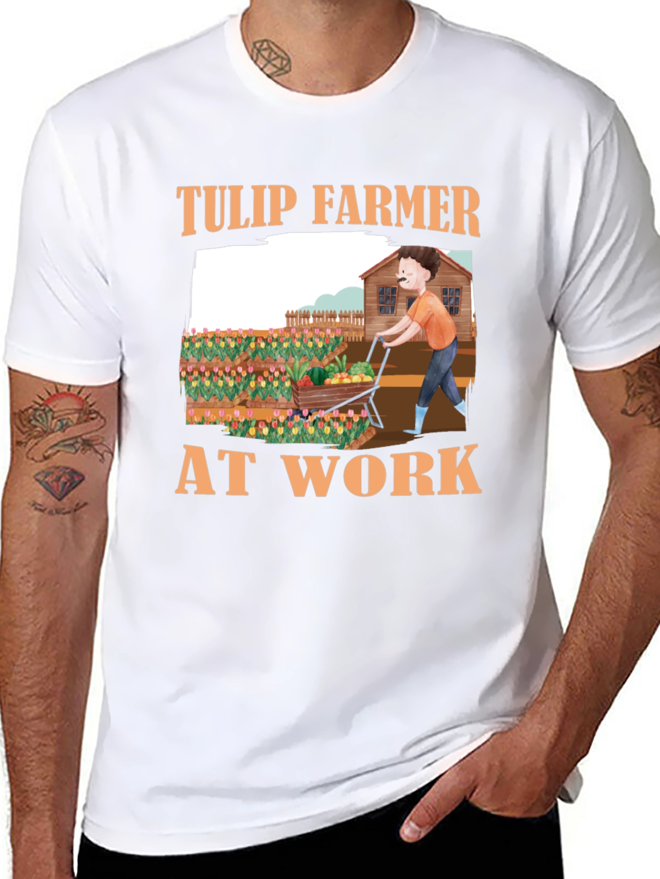 Tulip Farmer at Work T-Shirt