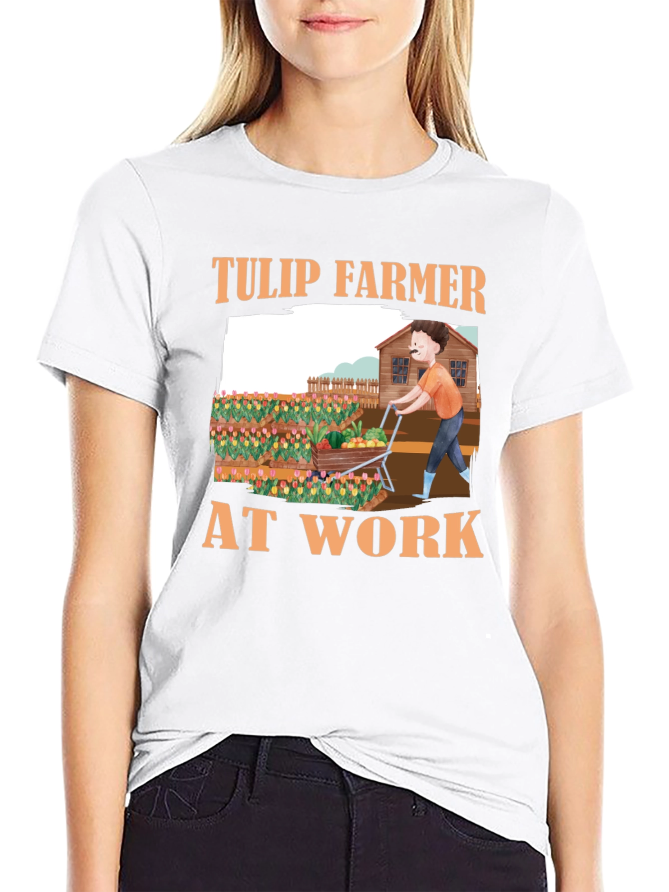 Tulip Farmer at Work T-Shirt
