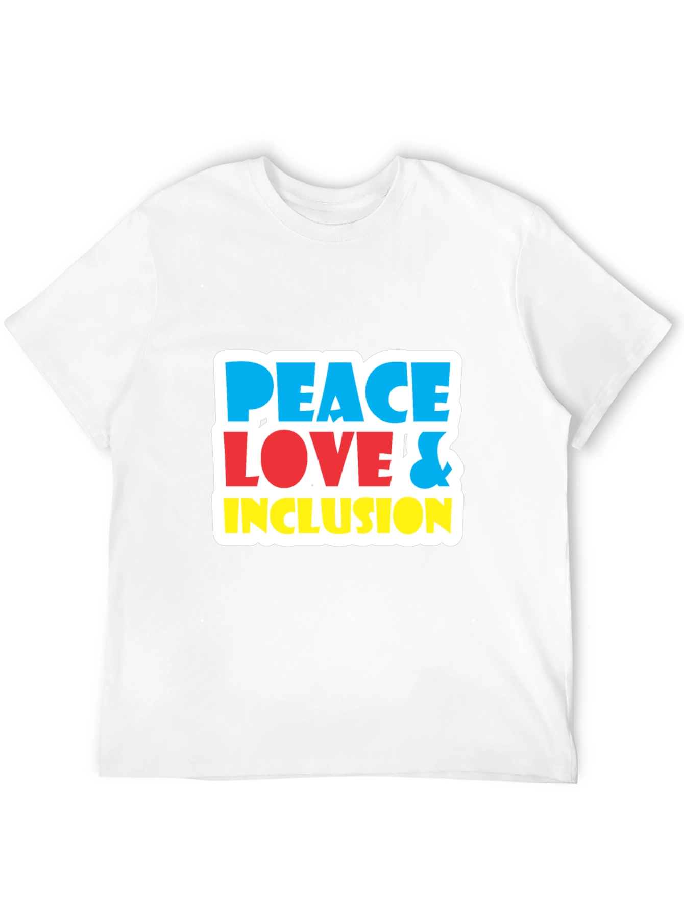 Peace Love & Inclusion T-Shirt - Bold Graphic Tee