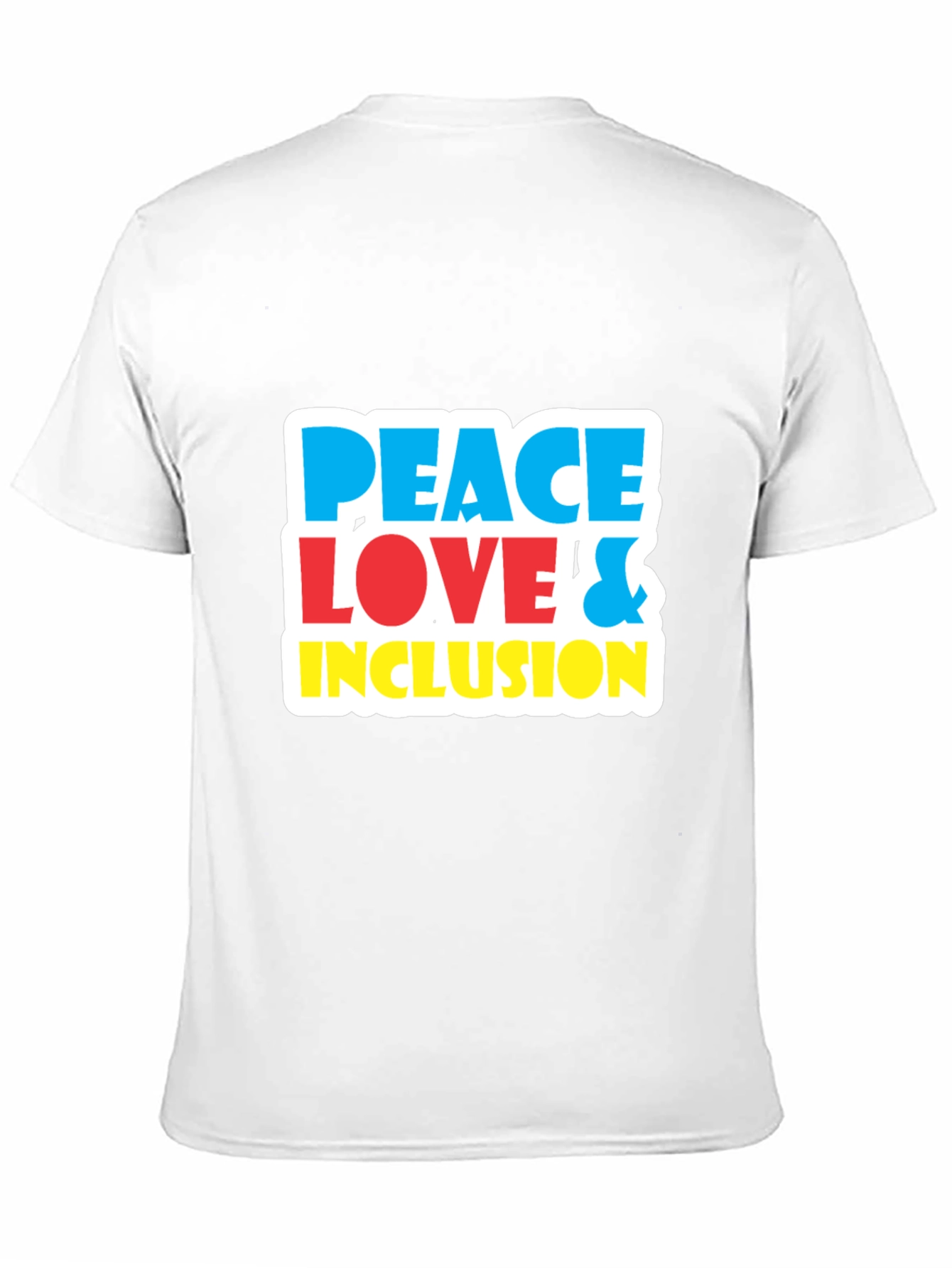 Peace Love & Inclusion T-Shirt - Bold Graphic Tee