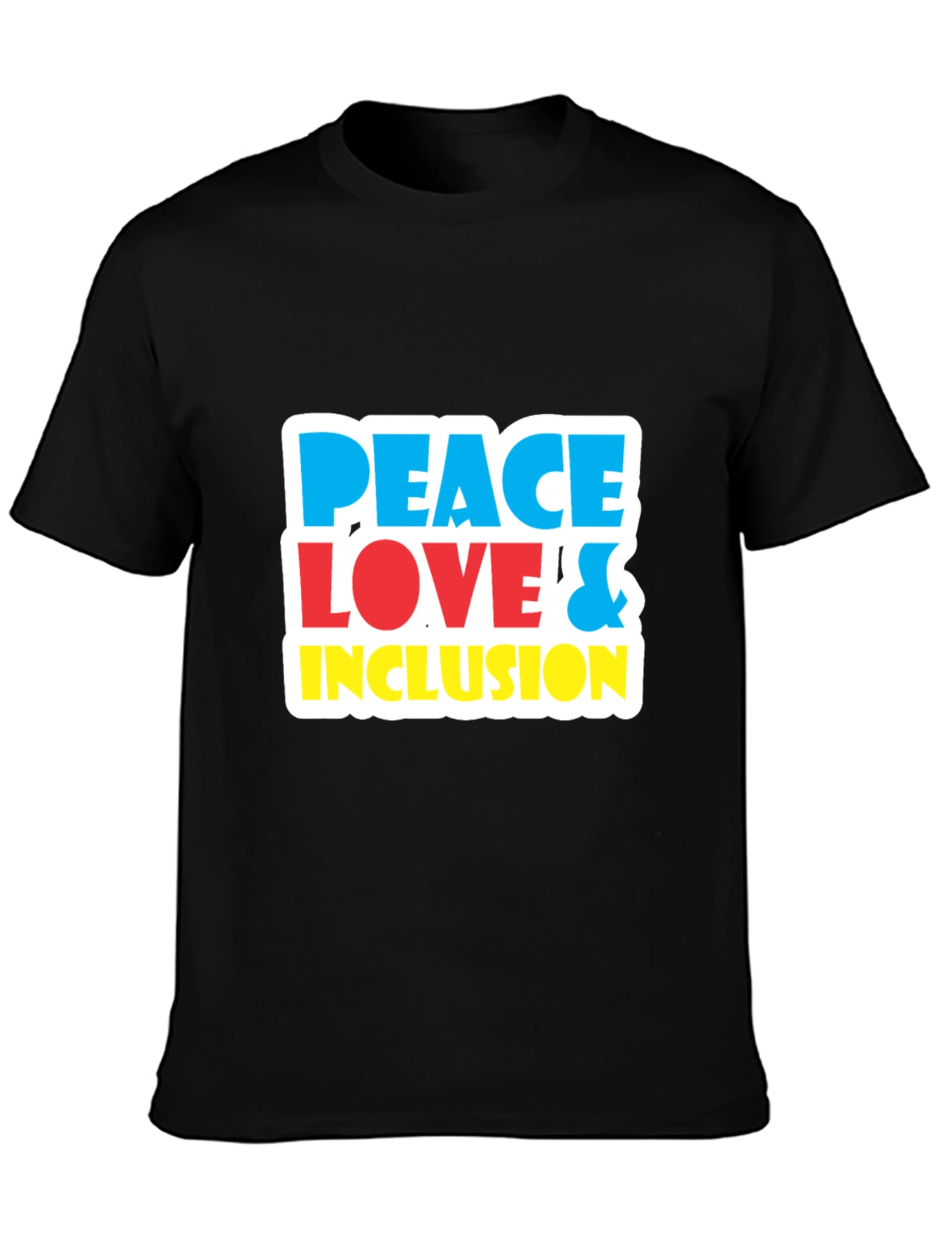 Peace Love & Inclusion T-Shirt - Bold Graphic Tee